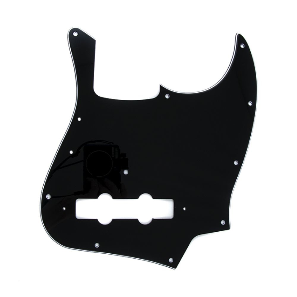 Fender Pure Vintage '70s 10 Hole 3 Ply Jazz Bass Scratchplate/Pickguard (Black)