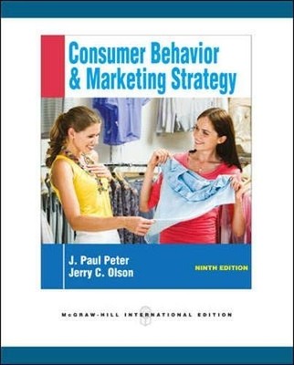 Consumer Behavior & Marketing Strategy by Olson, Jerry 0071267816 FREE Shipping