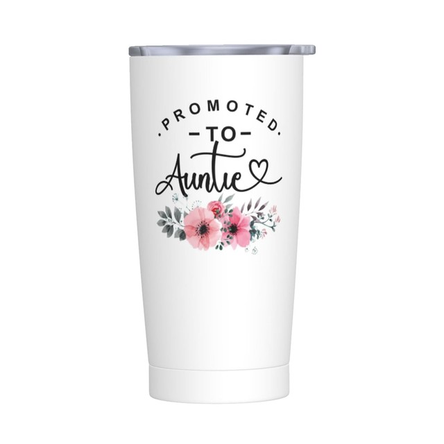 "Promoted to Great Aunt" Stainless Steel Insulated Tumbler