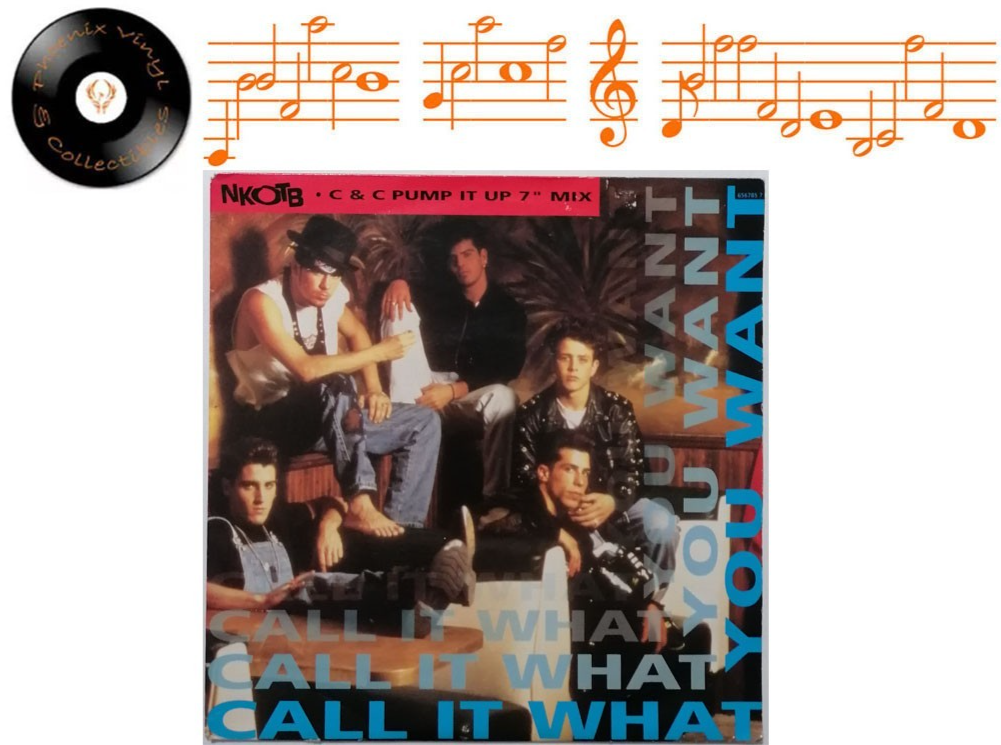 New Kids On The Block Call It What You Want 7” Single A1 B1 Pressing - EX