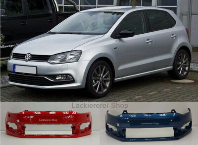 STOßSTANGE VORNE LACKIERT IN WUNSCHFARBE NEU für VW Polo 6C/6R 2014-2017 PDC/SRA