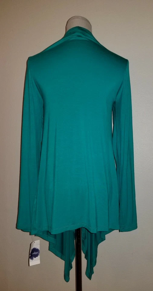 NUEVO GRAN CÁRDIGAN NOROESTE ÍNDIGO TALLA S CASCADA ABIERTA DELANTERO TEJIDO 3401 Foto 3 de 4