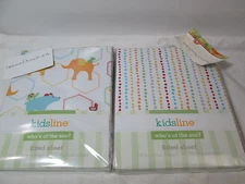 New  2 Kids Line WHO'S AT THE ZOO Crib Fitted Sheet 200TC NIP
