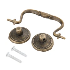 Plastic Furniture Door Pull Handle Antique Bronze Cupboard Drawer Cabinet Knob