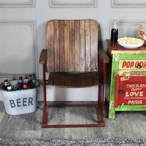 Dettagli su vintage con twin cinema posti a sedere retrattile sedie stile industriale casa sedili mostra il titolo originale Sedie stile industriale