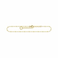 Thomas Sabo FußKettchen Dots Sterlingsilber Vergoldet AK0028-413-39 LäNge 27 Cm