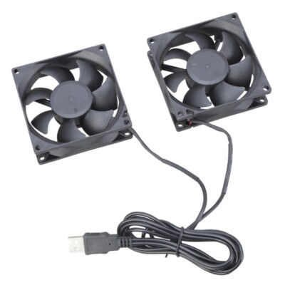 High Performances USB 5V 8x8cm Double Cooling Fan 8025 for Desktop Computers