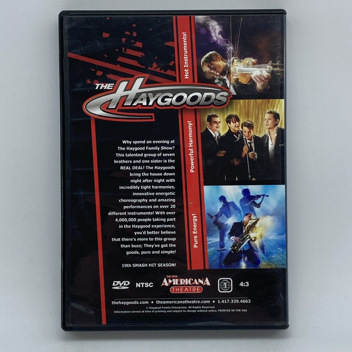 The Haygoods [July 26, 2011] DVD OOP Branson MO Missouri