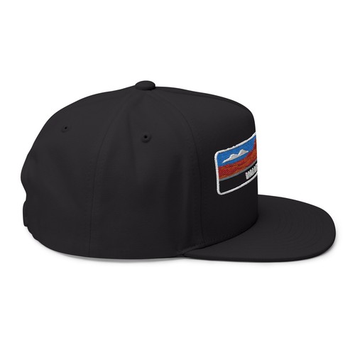 Valley of Fire Embroidered Flat Bill Cap Outdoor Adventure Hat - Picture 5 of 5