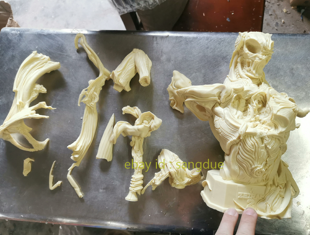 Unpainted Resin 1/3 TAKAYUKI TAKEYA ZEIRAM2 Bust 35cm Model GK