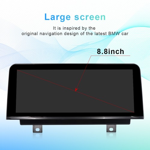 Carplay inalámbrico 8,8" coche GPS estéreo para BMW X3 X4 F25 F26 2011-2013 sistema CIC - Imagen 4 de 12