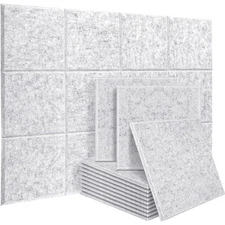 12~96 PACK 12"X12"X0.4" Acoustic Foam Panel Studio Soundproofing Wall Tiles USA