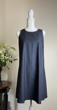 Sz. 10 Calvin Klein Dress DENIM STYLE Blue Sleeveless Shift $134