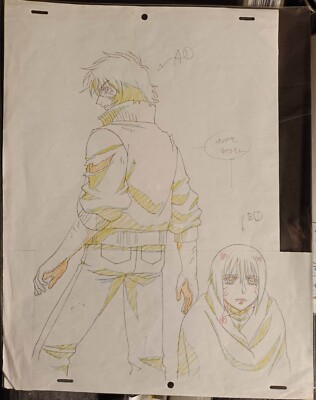 WOLF'S RAIN OVERSIZED GENGA SKETCH