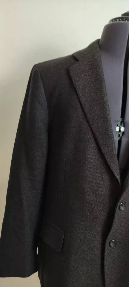 Brooks Brothers Mens Casual Jacket 2 Button Wool Nylon Silk Brown Size 58 46 - Image 3 of 4