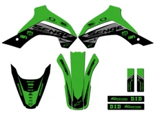 2021-2025 KLX 140 R RL BINARY Green Senge Graphics Kit Compatible with Kawasaki