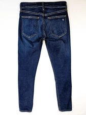 Rag Bone Size 24X25 Women Cate Mid Rise Ankle Skinny Blue Denim Carmen Jeans USA