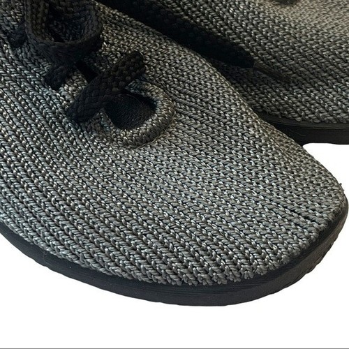 A'rcopedico Women's Euro 38 Grey Lace Up Walking Knit Comfort Sneakers - Picture 7 of 11