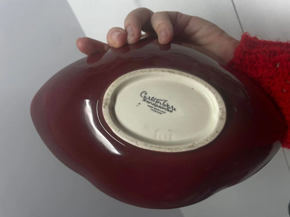 Carlton Ware Dish Ceramic Hand Painted Serving Oval Vintage - Image 4 of 4