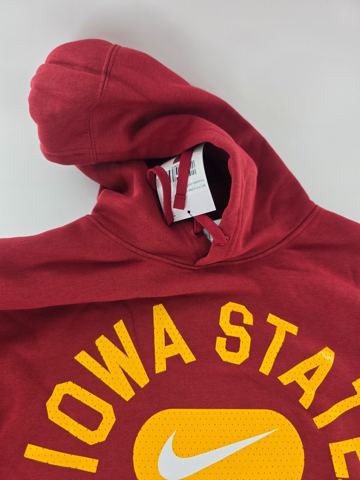 SACAI X NIKE Felpa con cappuccio Nike Crimson Iowa State Basketball Club Fleece da uomo taglia XL XLARGE nuova con etichette