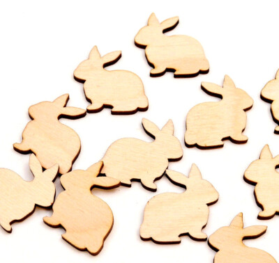 Holzhase Bastelformen Osterhasenformen Haustierhasen Verzierungen Rohlinge