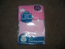 Gerber Potty training pants Pink Ruffle butt moisture barrier  New