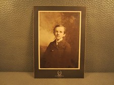 Victorian Antique Cabinet Card Photo of a Young Boy