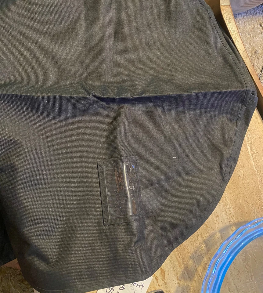 Whitmor Garment Bag Black Foldable Durable Fabric Zippered Closure Travel Storag - Image 4 of 4