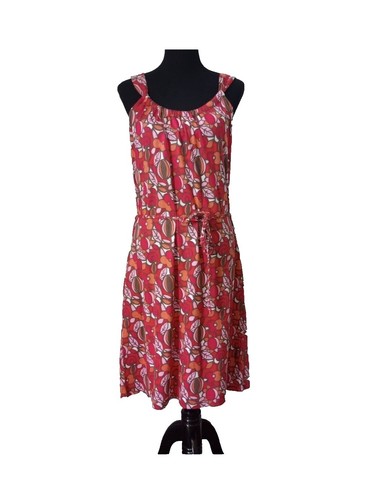 Boden Womens Marina Jersey Dress Sleeveless Sz 8R / Medium Red Blue Ditsy  Floral | eBay
