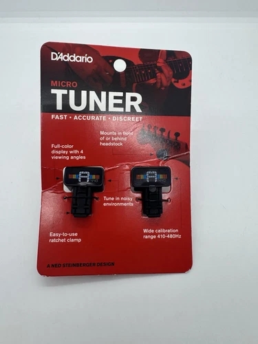 D'Addario PW-CT-12TP NS Micro Headstock Tuner - 2 Pack