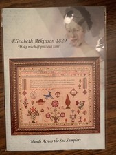 Hands Across the Sea Samplers Ctd X-stitch chart-Elizabeth Atkinson 1829