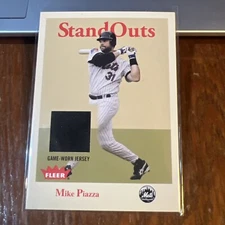 Mike Piazza 2005 Fleer Tradition Stand Outs Jersey #SO-MP HOF New York Mets
