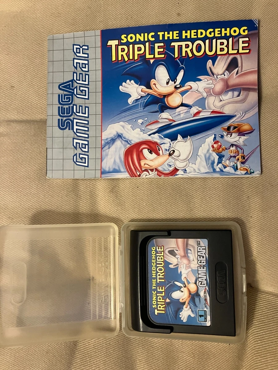 Jeu Vidéo Sega Game Gear Sonic the Hedgehog Triple Trouble + Étui Vintage A- 3