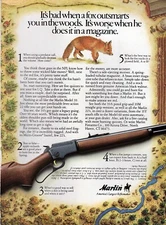 1985 Marlin Model 39 Rifle Original Color Print Ad