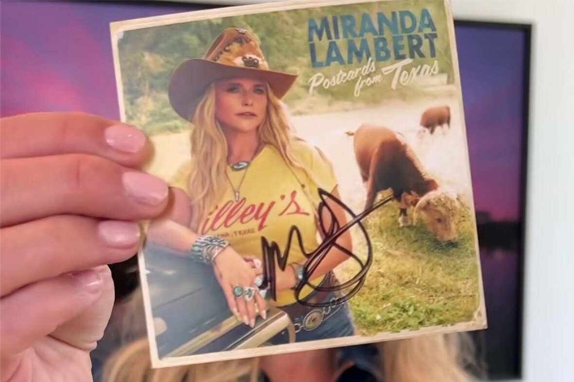 Miranda Lambert Postcards From Texas Autographed CD SIGNED