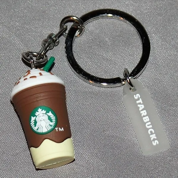 STARBUCKS Keychain Key Ring FRAPPUCCINO ~ To Go Cup ~ MINI COFFEE CUPS US  SELLER