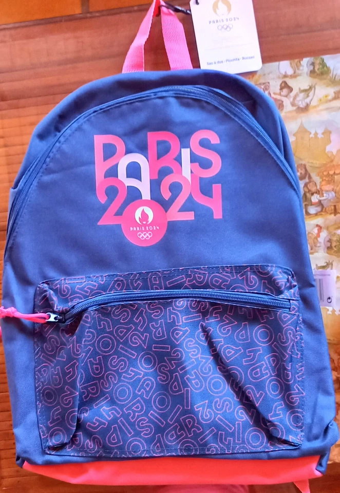 Sac à dos JO -Jeux Olympiques PARIS 2024- Rose- Neuf - Photo 2/3