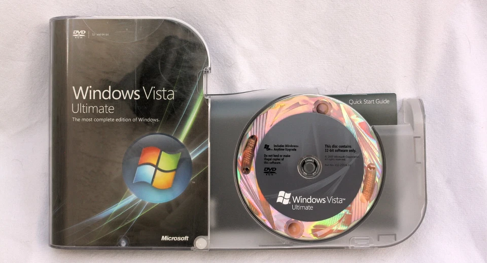 Microsoft Windows Vista Ultimate Full 32 Bit & 64 Bit OEM Authentic - Image 3 of 4