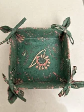 Pierre Deux Tray With Holiday Colors-great For Cocktail Napkins