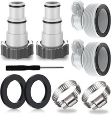4PCS Poolschlauch Adapter,Pool Adapter,Adapte...