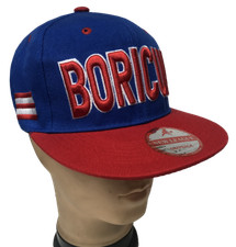BORICUA PUERTO RICO 3D Embroidered Snapback Cap Adjustable Baseball Hat LOT 1-12