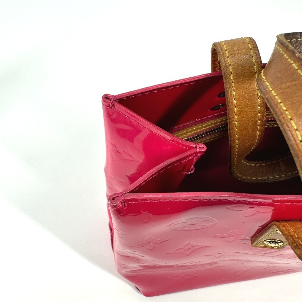 LOUIS VUITTON / トートバッグ[仕入]/エナメル/PNK/無地/M91221 LOUIS VUITTON M91221 Red Pink Vernis Reade PM Tote Bag Monogram | eBay