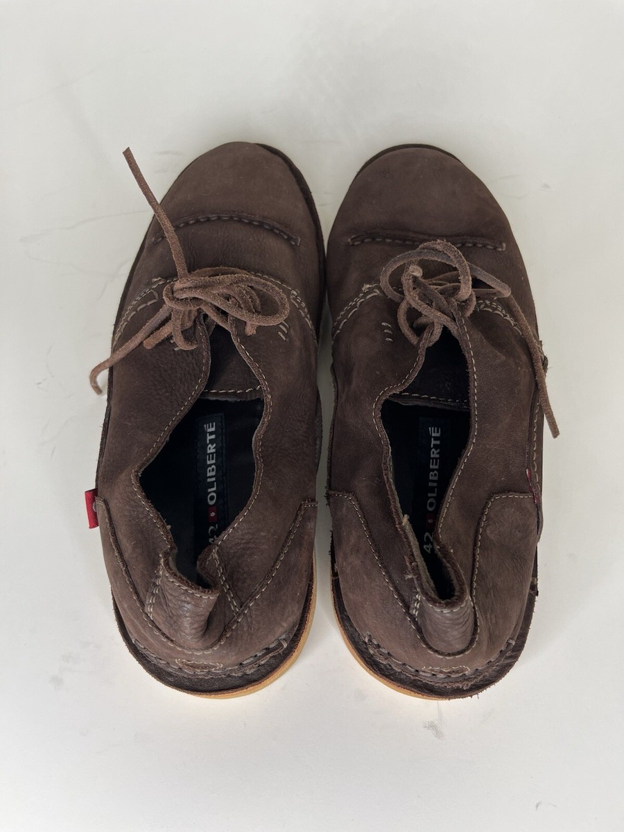 Oliberte Africa Brown Suede Leather Oxford Shoe Lace Up  display picture 1