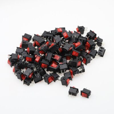 Push Button Switch 10x15mm SPST 2Pin 3A 250V KCD11 Snap-in on/Off Roc 5/10/15Pcs