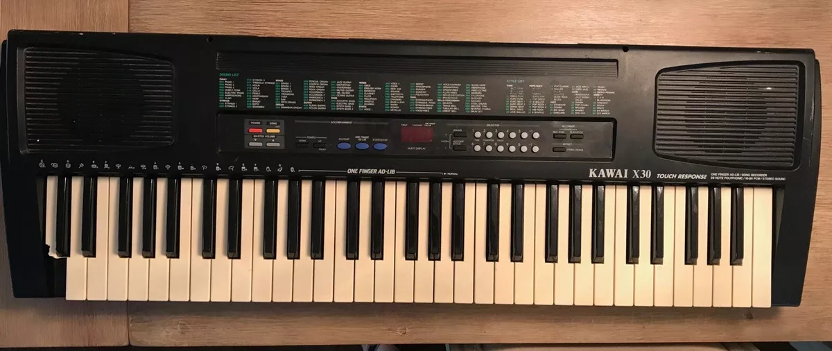 VTG Touch Response Kawai X30 electronic piano keyboard Song Recorder Ad Lib READ