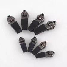 20pcs 3# 5# Nylon Zipper Slider Reverse Pull Head Installation Invisible for Bag