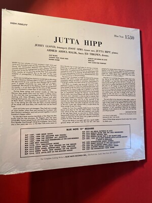 洋楽 Jutta Hipp / Zoot Sims - Blue Note 1530 JUTTA HIPP -with Zoot Sims ~ BLUE NOTE 1530 {Sealed Reissue