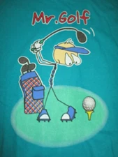 Vintage Decotex Designwear Label - Sayings "MR GOLF" (XL) T-Shirt