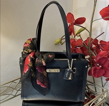 COACH Swagger Tote Shoulder Bag in Black Poli...