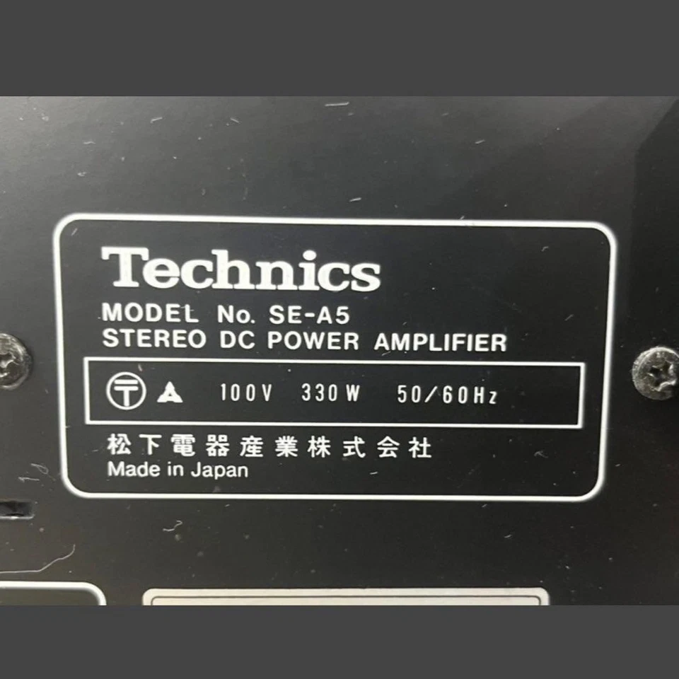 Technics SE-A5 Amplificador de Potencia Estéreo DC | Nueva Clase A | 120W+120W @8Ω | AC100V Foto 4 de 4